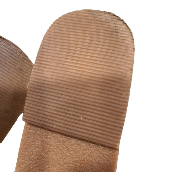 Jute Natural Open-front Sandals with Front Zipper and Wedge Heel, Size 7 - Picture 15 of 16